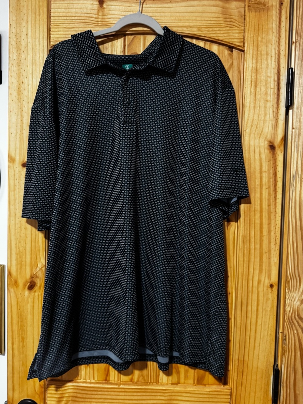 Men's Black Golf Pro Tour Polo Shirt - Short Sleeve Performance